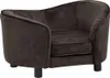 vidaXL Pohovka pro psy hnědá 69x49x40 cm plyšová Náhled obrázku produktu 1