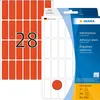 Vielzwecketiketten rot 13x40 mm Papier matt 896 St. Produktbild-Vorschau 1
