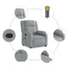 Massagesessel dkd-home-decor Hellgrau Stoff 77 x 95 x 99 cm Produktbild-Vorschau 5