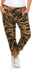 Damen Jogginghose Freizeithose Hose mit Muster, Braun S/M/L Produktbild-Vorschau 6