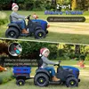 24V Kinder Elektrotraktor mit Anhänger, 400W Motor, 9Ah Produktbild-Vorschau 6