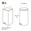 Swirl 215901, 35 l, Transparent, Kunststoff, 630 mm, 550 Produktbild-Vorschau 3