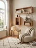 Wandregal Set TEKO CUBES_ 3-teilig_ abgerundete Ecken_ hohe Belastbarkeit_ Massivholz - KADIMA DESIGN_Farbe_ Beige_ Größe_ 80x15x20 cm_#sku_BARWL1.526# Produktbild-Vorschau