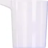 A close-up, studio shot of a clear plastic measuring cup with a spout. Náhled obrázku produktu