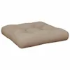 vidaXL Coussin pour palette Taupe 50x50x12 cm Tissu Voir les images du produit 1
