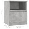 vidaXL Nachttische 2 Stk. Betongrau 40x40x50 cm Produktbild-Vorschau 9