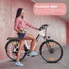 A woman is posing with an electric bike in an urban tunnel. Produktbild-Vorschau