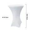 Yakimz 2pcs copritavolo da bar Stretch Elastique Bianco Anteprima dell’immagine prodotto 2