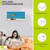 ARTland Leinwandbild Liegestuhl Sonnenschirm Strand Produktbild-Vorschau 3
