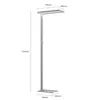Arcchio LED-Stehlampe Logan Basic, silber, 6.000 lm, Produktbild-Vorschau 7