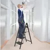 LARS360 Metall Leiter 4 Stufen Klappleiter Tritthocker Produktbild-Vorschau 8