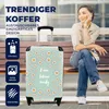 MuchoWow® Koffer Handgepäck Trolley Rollkoffer Kleine Produktbild-Vorschau 2