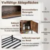 COSTWAY Barschrank mit Weinregalen und Ablageflächen, Produktbild-Vorschau 2