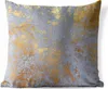 MuchoWow® Outdoor Kissen - Marmor - Blau - Gold - Luxus - Produktbild-Vorschau 1