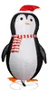 XXL LED Pinguin / Weihnachtsmann 180CM 200 LEDs IP44 für innen und außen Produktbild-Vorschau