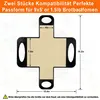 Silikon Backmatte Brot Backform Einsatz 2er Set 39x49cm Produktbild-Vorschau 6
