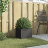 vidaXL Pflanzkübel Schwarz 32x30x29 cm Stahl Produktbild-Vorschau 3