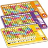 Three Schmidt Spiele Zusatzblöcke (additional blocks) for the game 'Noch Mal!' are shown stacked diagonally. Each block has a grid of colored squares with symbols and letters along the top and numbers along the bottom. The right side of each block has scor Anteprima dell’immagine prodotto