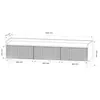 IDOHOME-TV-Schrank SCALA 150 cm Kaschmir Beinen gerrifelten Produktbild-Vorschau 6