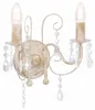vidaXL Wandlamp met parelmoerdetails, antiek wit, 2x E14 Productafbeelding-voorbeeld 1
