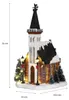 Church battery operated l15xb16,5xh31cm Kerst Luville Productafbeelding-voorbeeld 2