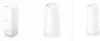 Three identical white diaper pails are displayed side-by-side against a white background. Náhled obrázku produktu