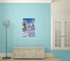 Wallario Poster - Wanderweg im Schnee, Kunstdruck Größe: 61 Produktbild-Vorschau 3