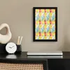 MuchoWow® MuchoWow® Gerahmtes Poster Blumen - Muster - Produktbild-Vorschau 2