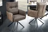 Two swivel chairs are shown in a modern dining room setting. Produktbild-Vorschau