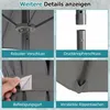 COSTWAY, parasol dwustronny, 300x150 cm, parasol składany, Podgląd zdjęcia produktu 8