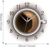 Kaffee Tassen Wanduhr 12 Zoll, Stille Uhr, Nordische Küche, Produktbild-Vorschau 2