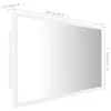 vidaXL LED kúpeľňové zrkadlo biele 90x8,5x37 cm akrylové Náhľad obrázku produktu 8