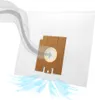 A vacuum cleaner bag with an illustration of airflow. Produktbild-Vorschau