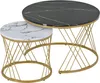 MODFU Table Basse - Ensemble 2 Tables Rondes Gigogne MDF Voir les images du produit 9