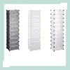 Scaffale per scarpe Relaxdays a 10 ripiani, grande armadio Anteprima dell’immagine prodotto 7