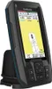 A Garmin fishfinder with GPS mounted on a stand, displaying a map and data. Náhled obrázku produktu