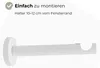 1-läufig Gardinenstange 300 cm Weiß Industrial Stil Produktbild-Vorschau 6