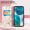 Moto G52 Hülle, Marmor Motiv Kunstleder Tasche Wallet Produktbild-Vorschau 4