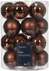 Weihnachtskugeln Glas 6cm x 20 Stück - Espressobraun Produktbild-Vorschau 1
