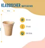 BAZKO Klassischer Waffelbecher | halbsüße Eiswaffeln 7 cm / Produktbild-Vorschau 3