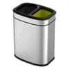 EKO - OLI-Cube Open Top Poubelle 10+10 litres - Stainless Voir les images du produit 1