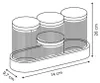 4er-Set Organizer aus Glas mit Korkhalter Produktbild-Vorschau 11