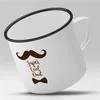 Huuraa Emaille Tasse Super cool dad Geschenk Kaffeebecher Produktbild-Vorschau 2