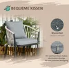 Outsunny 3tlg. Gartenmöbel Set, Garten-Bistroset inkl. 1 Produktbild-Vorschau 7