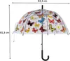 Parapluie transparent à ouverture automatique 'Papillons Voir les images du produit 3