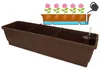 XXL Blumenkasten mit Bew. Venezia 100 cm braun Produktbild-Vorschau 1