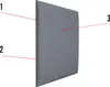 VOX SOFO Polsterpaneel Quadratisch 60x60 cm - Grün Melange, Produktbild-Vorschau 3