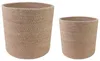 Plantenpot Set 2 pcs Naturel Ø 28 x 28 cm 100% Tossa Jute Productafbeelding-voorbeeld 2