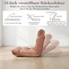 COSTWAY podlahová židle s nastavitelným opěradlem, Náhled obrázku produktu 5