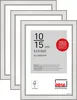 DEHA Design Aluminium Portraitrahmen, Bilderrahmen 3er SET Produktbild-Vorschau 2
